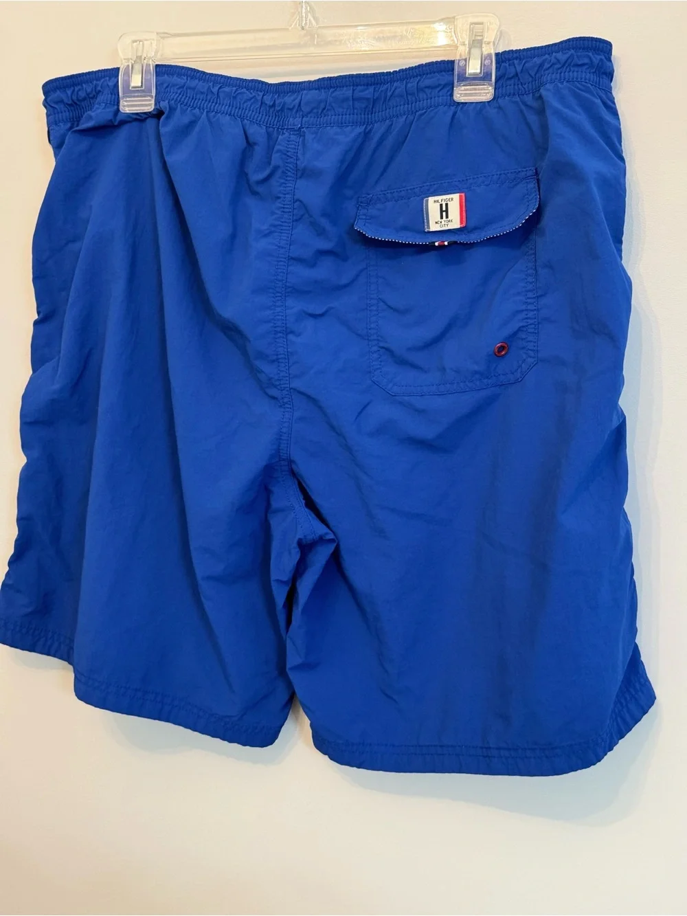 Tommy Hilfiger Royal Blue Men's Swim Trunks with Contrast Trim